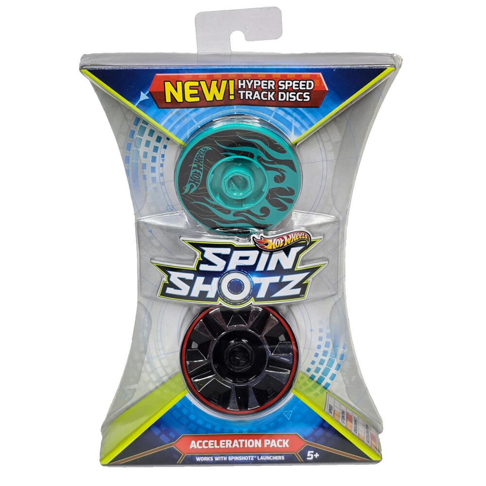 SPIN SHOTZ "ACCELERATION PACK" HYPER SPEED TRACK DISCS BY HOTWHEELS BRAND NEW - Picture 1 of 2